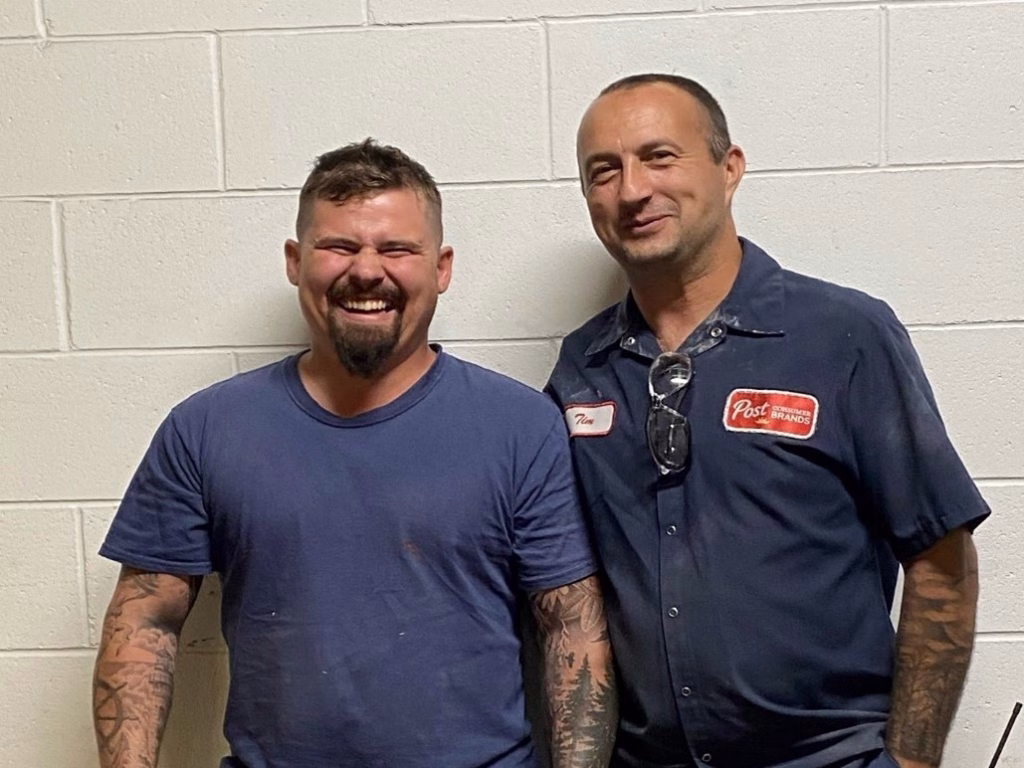 Niagara Falls 2023 Skilled Trades Apprenticeship Program Graduates Jamie Payson (Millwright) and Tim Recchia (Millwright)
